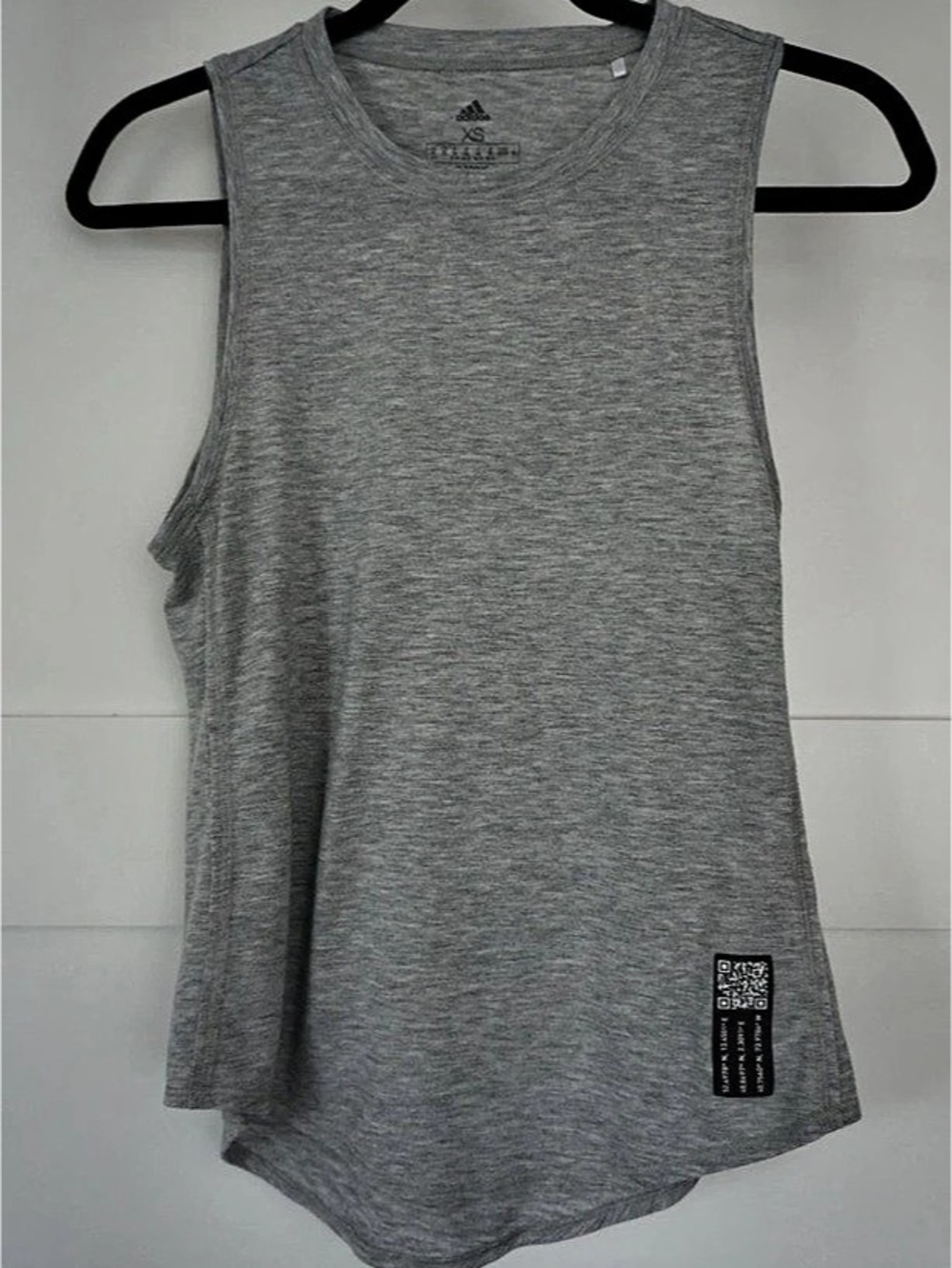 Adidas Womens Aeroready Womens Tank Top Muscle Tee Loose Fit Running Gray XS